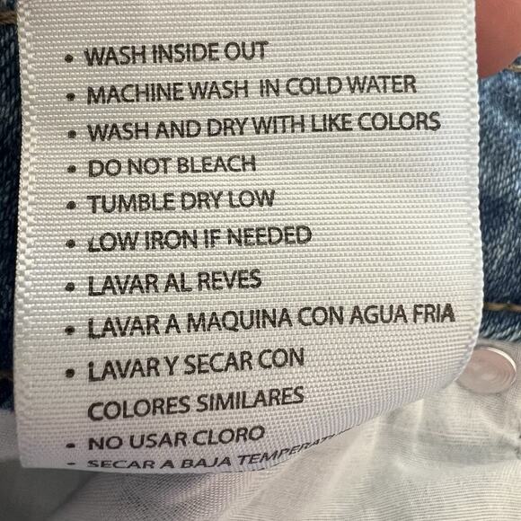 KanCan Jeans Womens Sz Xl Blue Denim Leopard High Rise Ankle Skinny Distressed - Picture 8 of 9